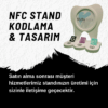 Diş Klinikleri İçin 3'ü 1 Arada NFC Sosyal Medya Standı - Google Yorum, Instagram ve WhatsApp (Diş Formunda)
