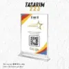 Masa Üstü NFC ve QR Kodlu Google Yorum ve Puanlama Standı Föylük TASARIM 223