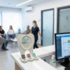 Diş Klinikleri İçin 3'ü 1 Arada NFC Sosyal Medya Standı - Google Yorum, Instagram ve WhatsApp (Diş Formunda)
