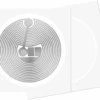 NTAG213 NFC Etiket çipli 13.56 MHz NFC etiket – spiral anten yapısı ve merkezde mikroçip bulunan yapışkanlı RFID etiket görseli.